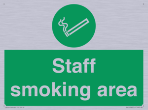 Staff smoking area